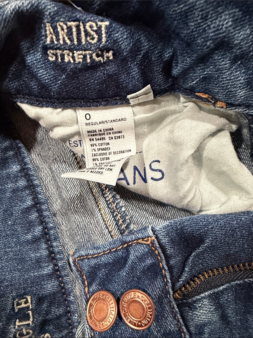 American Eagle Outfitters Dark Blue Flare Jeans - Picture 2 of 3